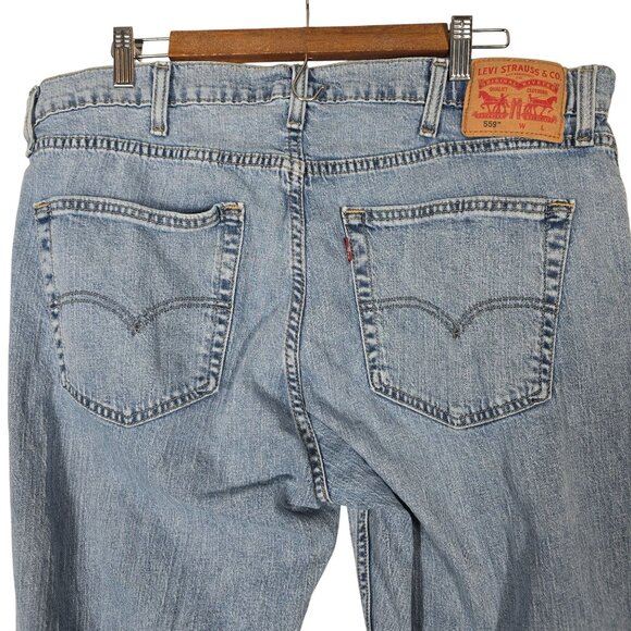 Levi's 559 Blue Jeans Size 38X36‎ Men's Straight Leg Stretch Denim 2022 - Picture 3 of 8